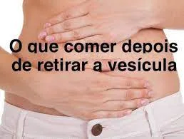 Dieta pós retirada da vesícula