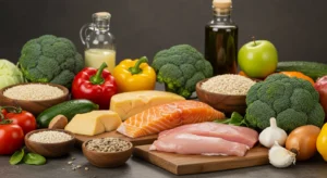 Alimentação saudável e variada planejada por nutricionista