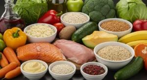 Alimentação saudável e variada planejada por nutricionista
