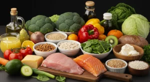 Alimentação saudável e variada planejada por nutricionista