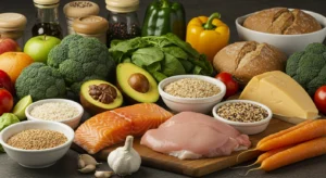 Alimentação saudável e variada planejada por nutricionista