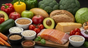 Alimentação saudável e variada planejada por nutricionista