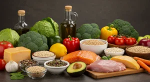 Alimentação saudável e variada planejada por nutricionista