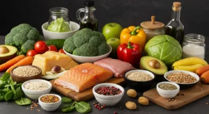 Alimentação saudável e variada planejada por nutricionista